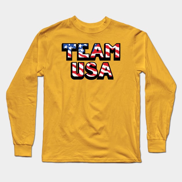 Team USA Long Sleeve T-Shirt by MAS Design Co